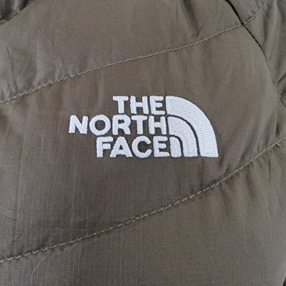 The North Face Women's Army Green Flare 550 Down Quilted Puffer Jacket Size S - Picture 6 of 9